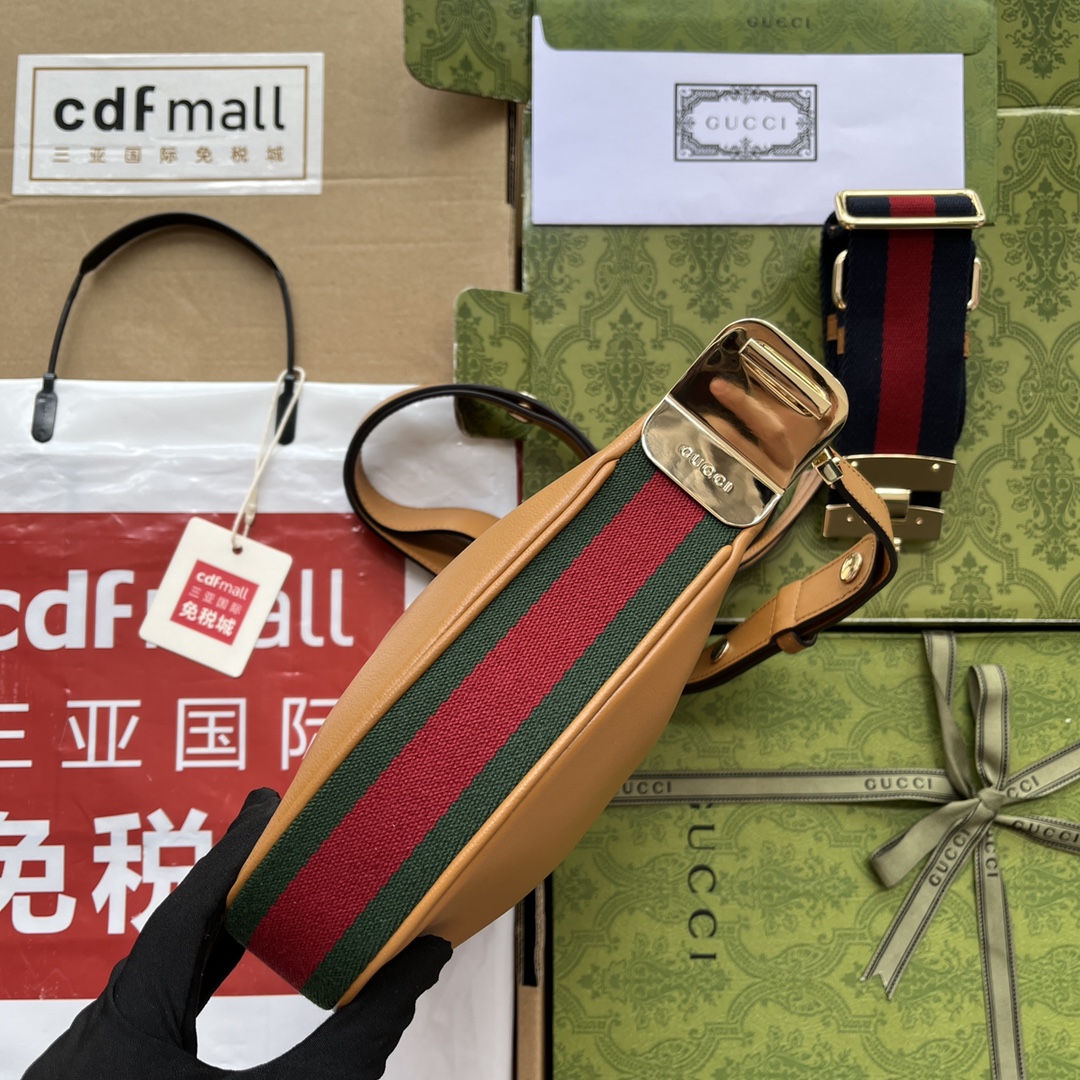 Gucci Atache Small Shoulder Bag Brown For Women. Women-s Bags 9in/23cm Gucci - Soul Replicas