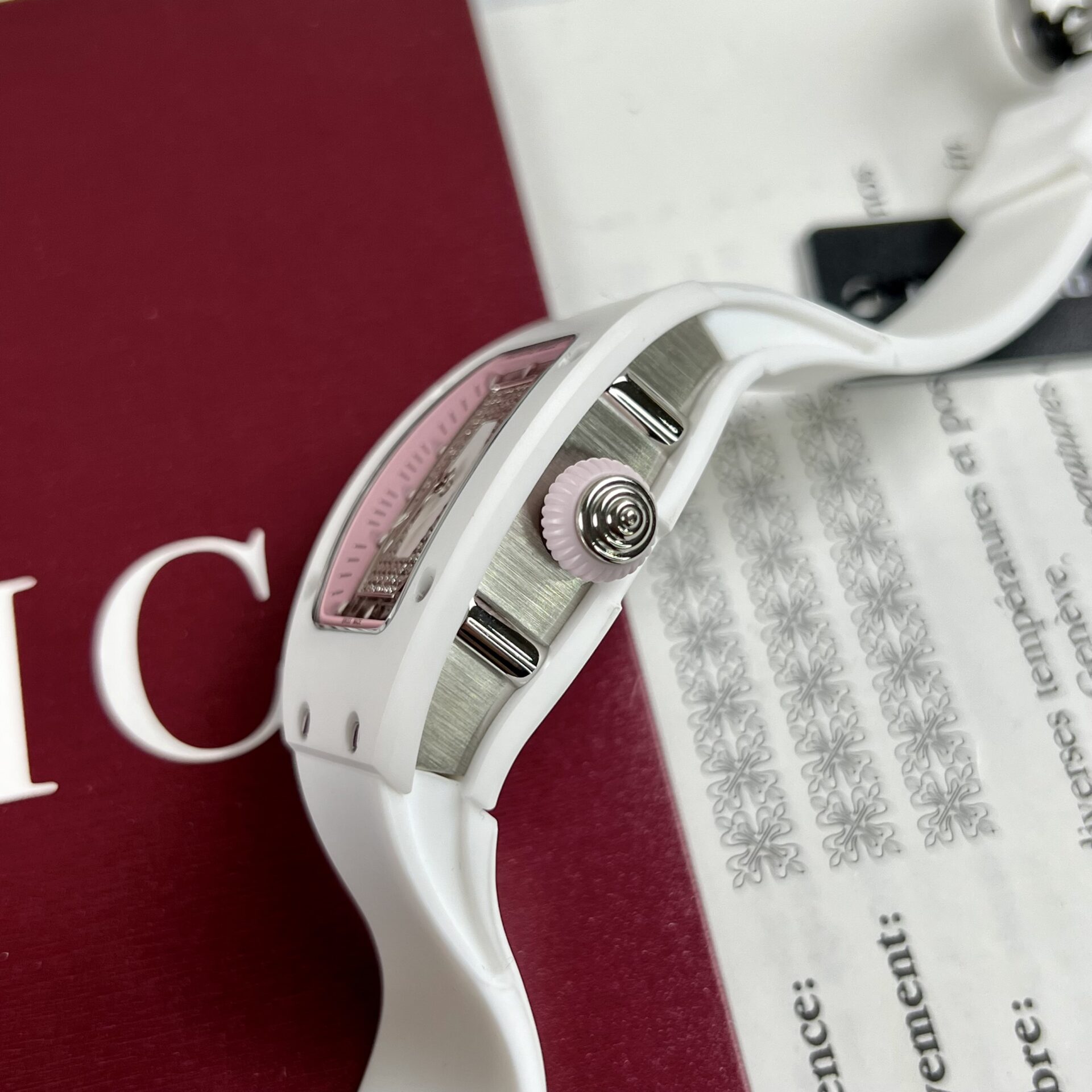 Richard Mille RM07-01 Ceramic Replica 1:1 Watch Rubber Strap 36mm - Soul Replicas