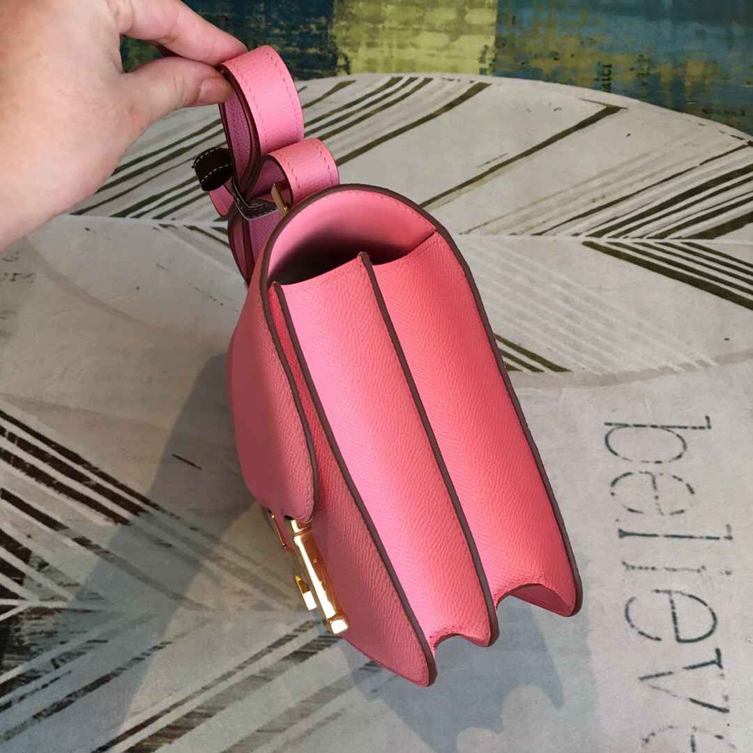 Hermes Constance Pink For Women Gold Toned Hardware 9.5in/24cm - Soul Replicas