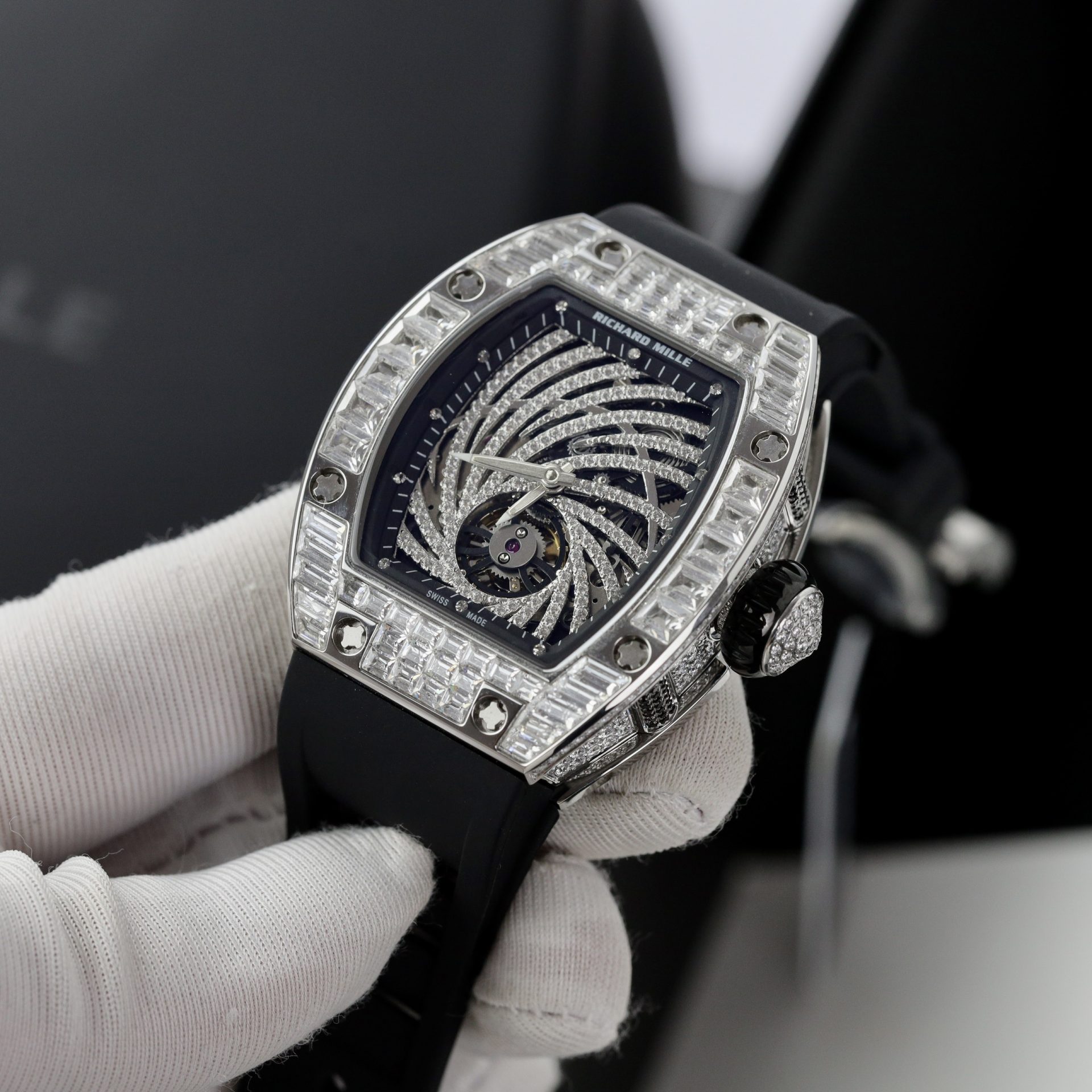 Richard Mille RM51 Replica 1:1 Watch With Full Diamond 40mm - Soul Replicas