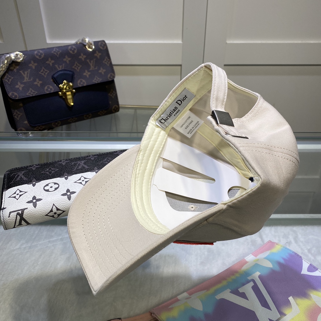 Christian Dior Jack Dior Baseball Cap In Beige - Soul Replicas