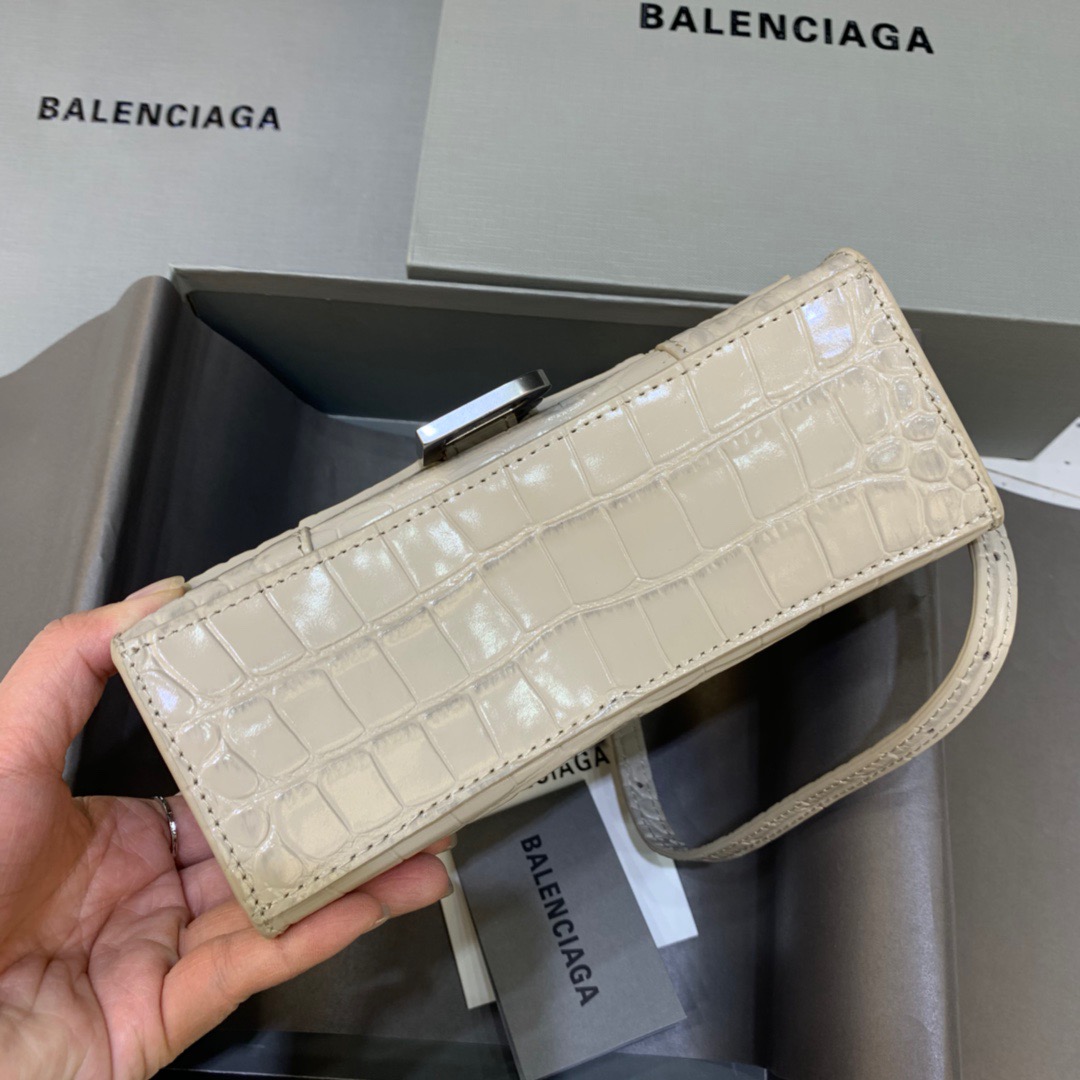 Balenciaga Hourglass XS Handbag In Beige. For Women. Women-s Bags 7.4in/19cm - Soul Replicas