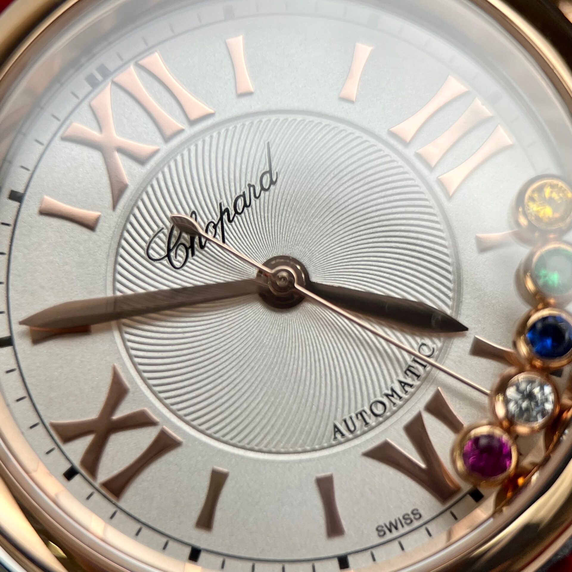 Chopard Happy Sport Replica Watch Red Leather Strap 36mm - Soul Replicas