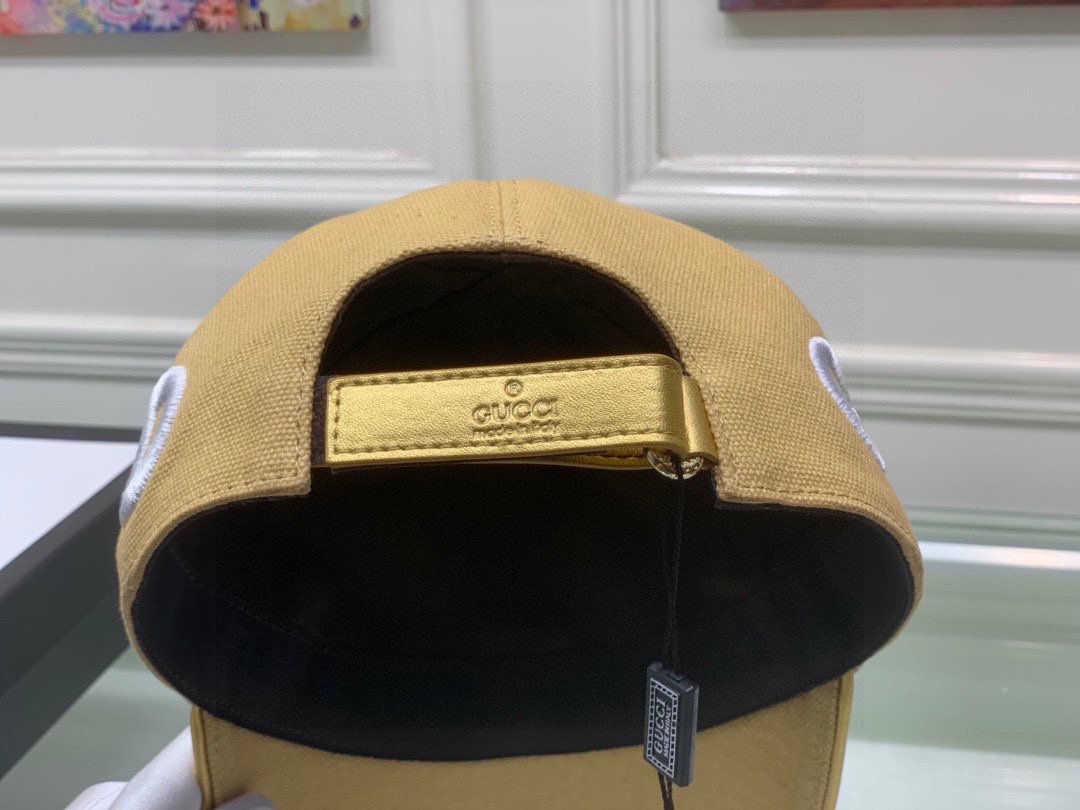 Gucci Canvas Baseball Cap Beige - Soul Replicas