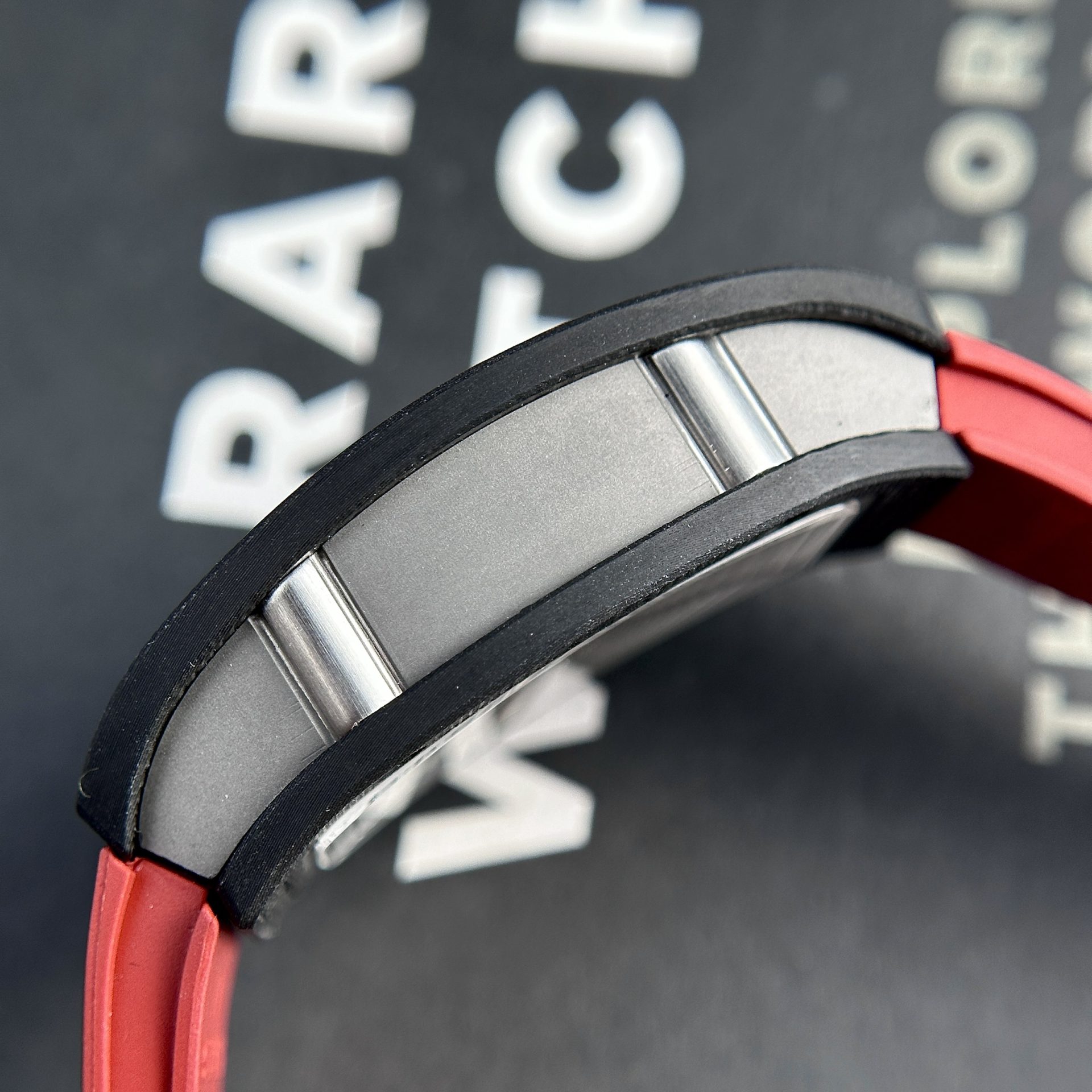 Richard Mille Replica Watch RM07-01 Black Carbon Rubber Strap 32x46mm - Soul Replicas