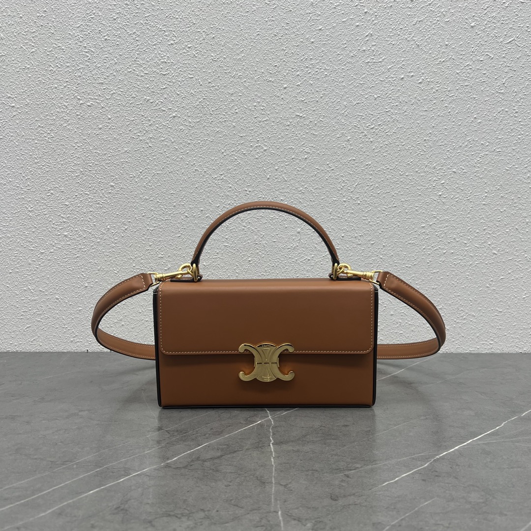 Celine Box Triomphe Tan For Women 9in/22cm 199993BFN.04LU - Soul Replicas
