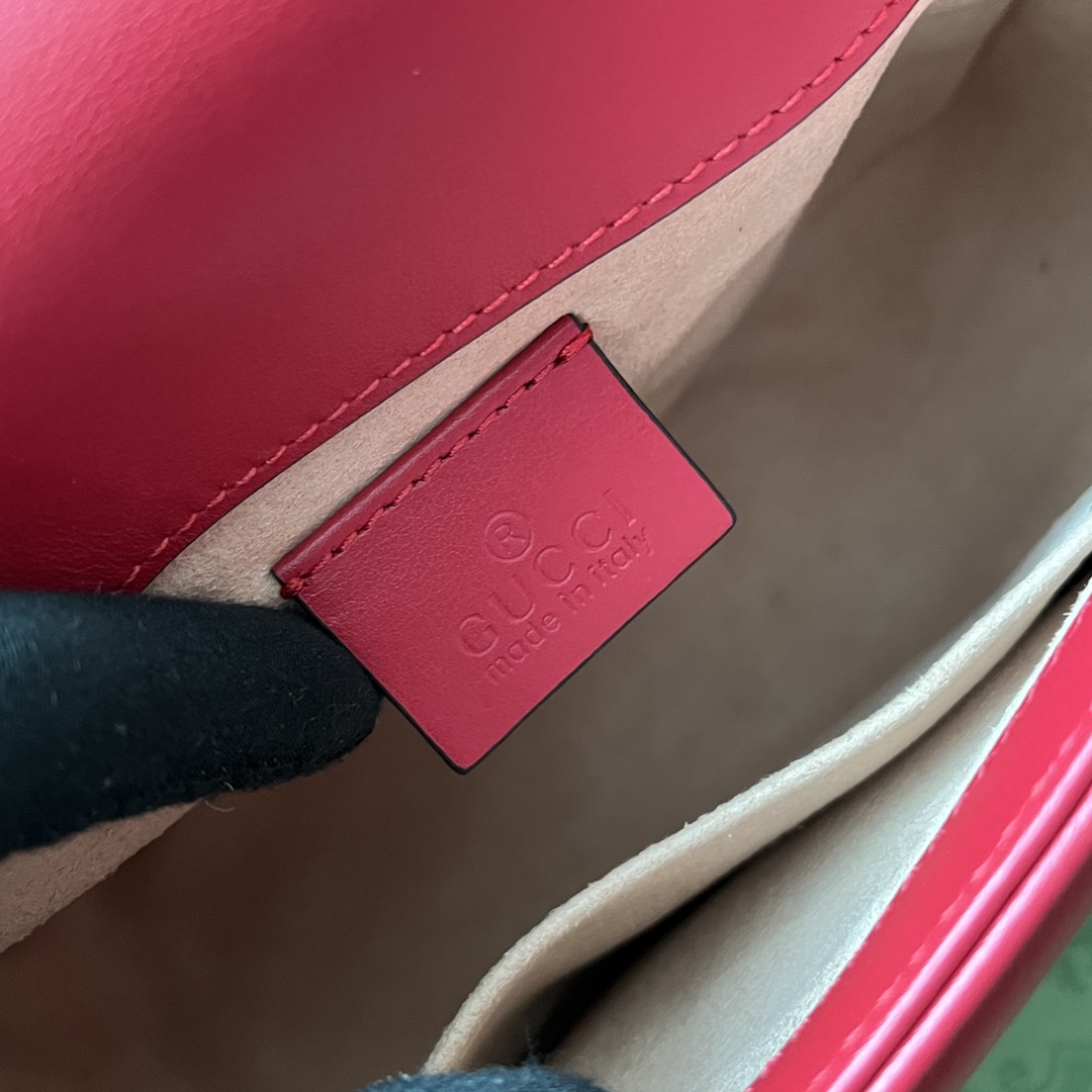 Gucci Marmont Mini Top Handle Bag Red For Women. Women-s Bags 8.3in/21cm Gucci ‎ - Soul Replicas