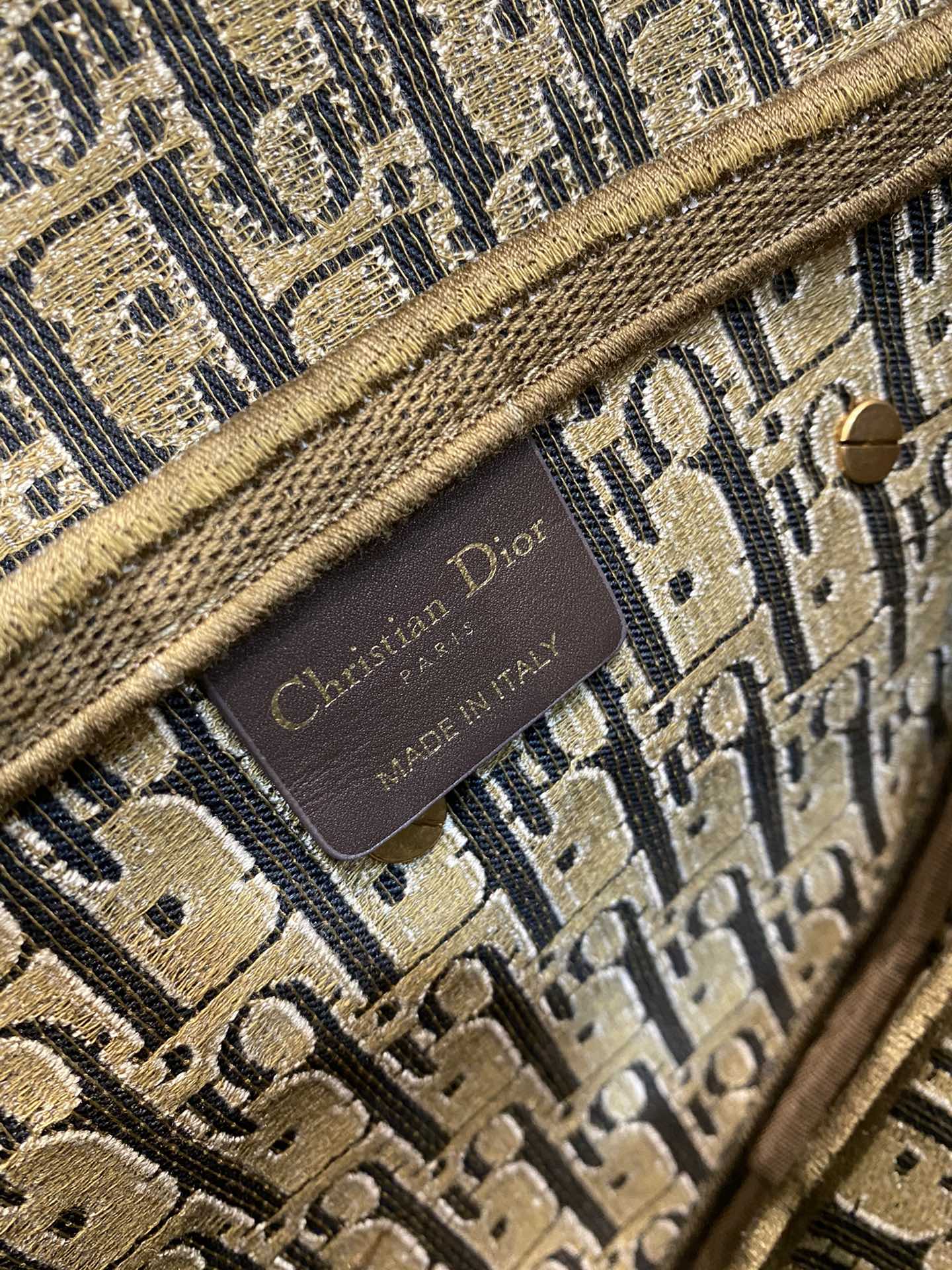 Christian Dior Saddle Bag Brown Oblique Canvas Gold Toned Hardware For Women 25cm/10in CD - Soul Replicas