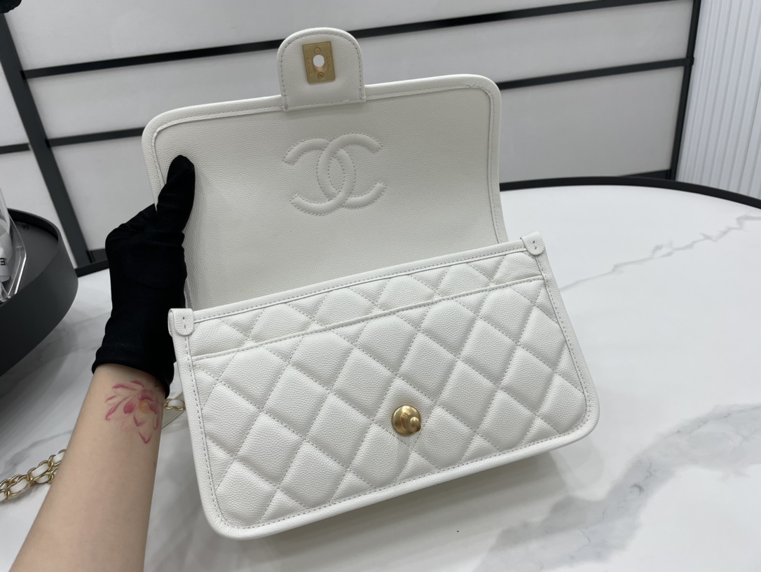 Chanel AS3653 22K Bag White For Women. Women-s Bags 9.8in/25cm - Soul Replicas