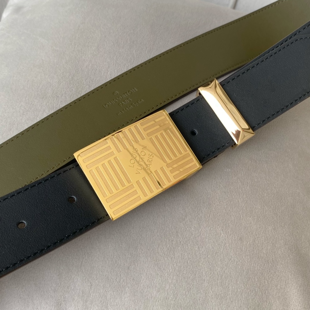 Louis Vuitton Metropole LV Belt Black LV Women Belt - Soul Replicas
