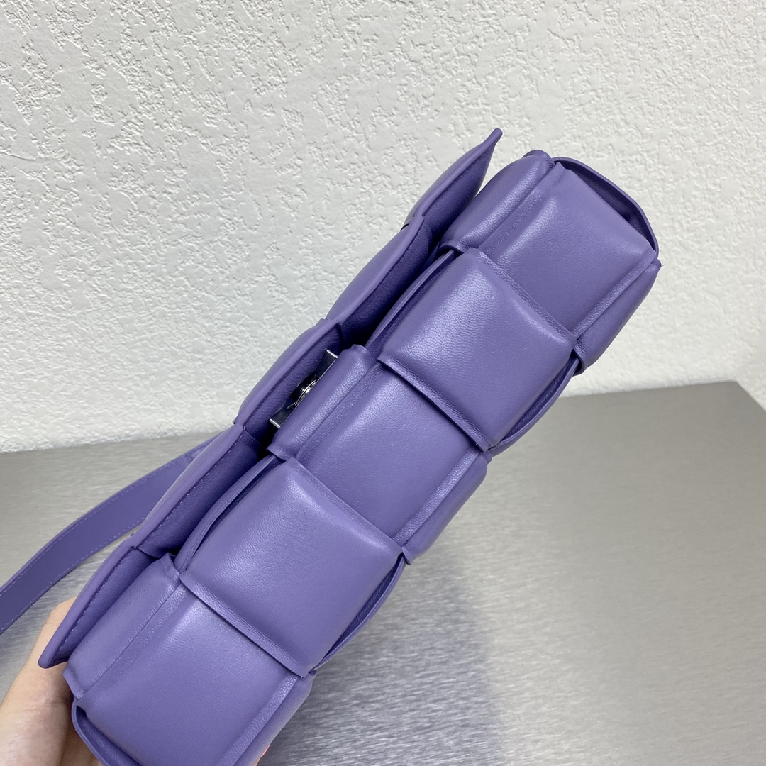 Bottega Veneta Padded Cassette Violet. For Women. Women's Bags 10.2in/26cm - Soul Replicas