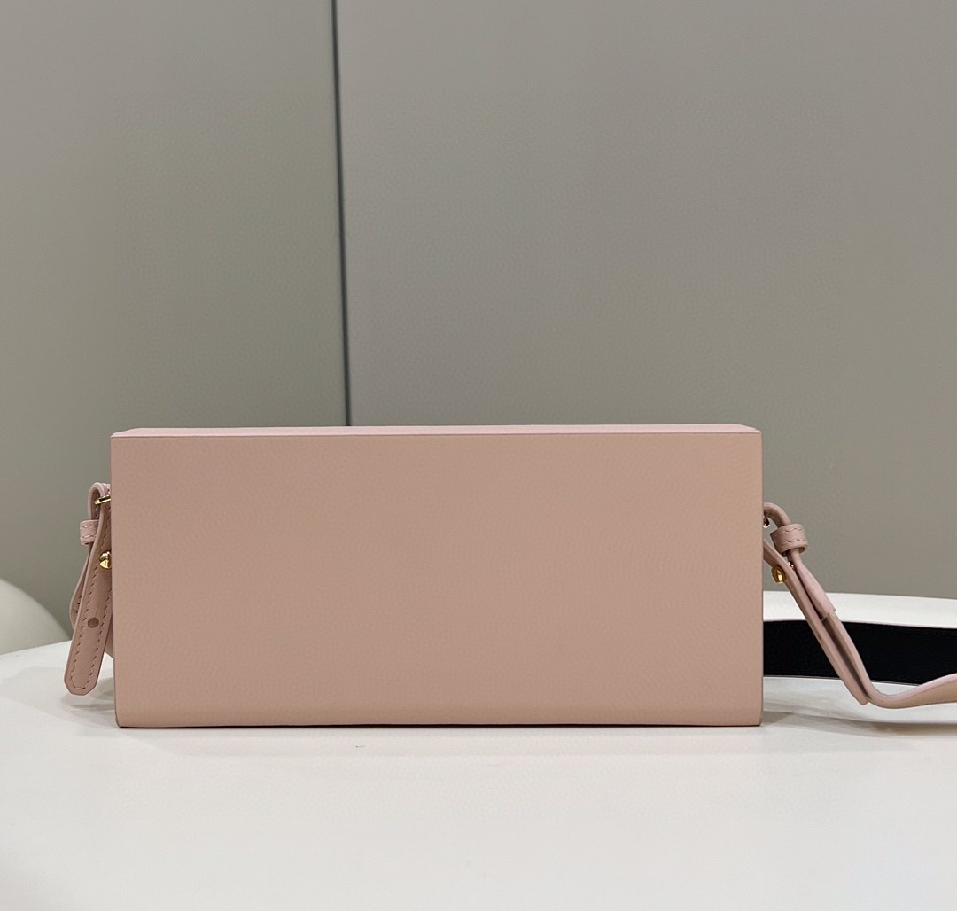 Fendi Horizontal Box Pink Bag For Woman 10.5cm/4in - Soul Replicas