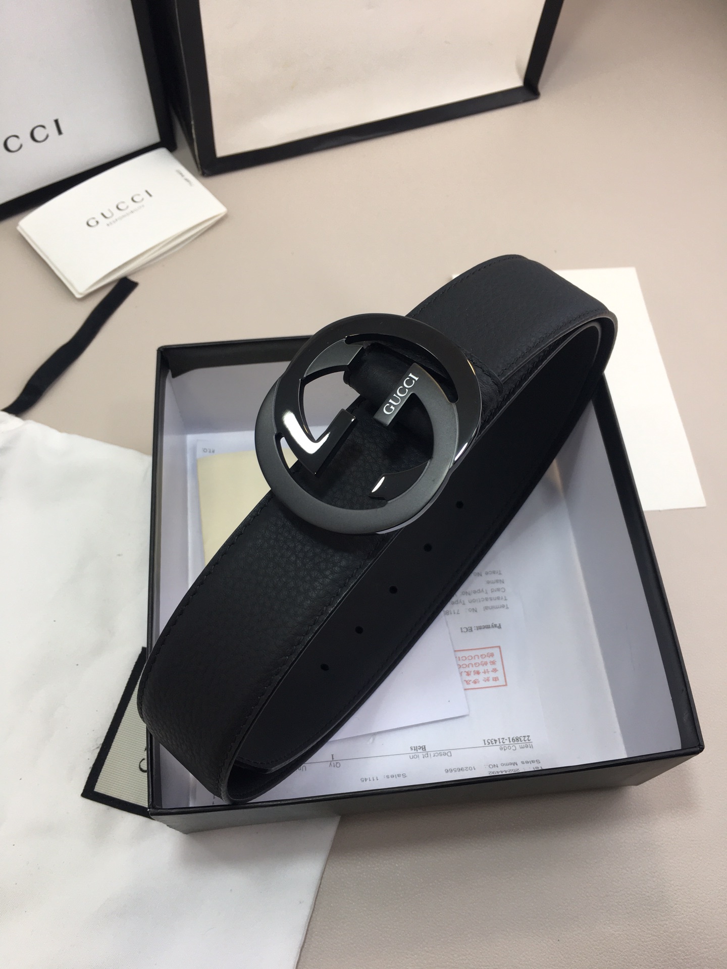 Gucci Marmont Reversible Belt Black. Women Belt - Soul Replicas