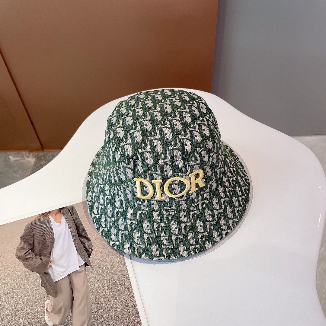 Christian Dior Jack Dior Bucket Hat Green Hat - Soul Replicas