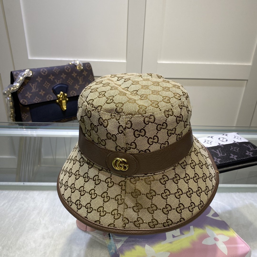 Gucci Canvas Bucket Hat Brown - Soul Replicas