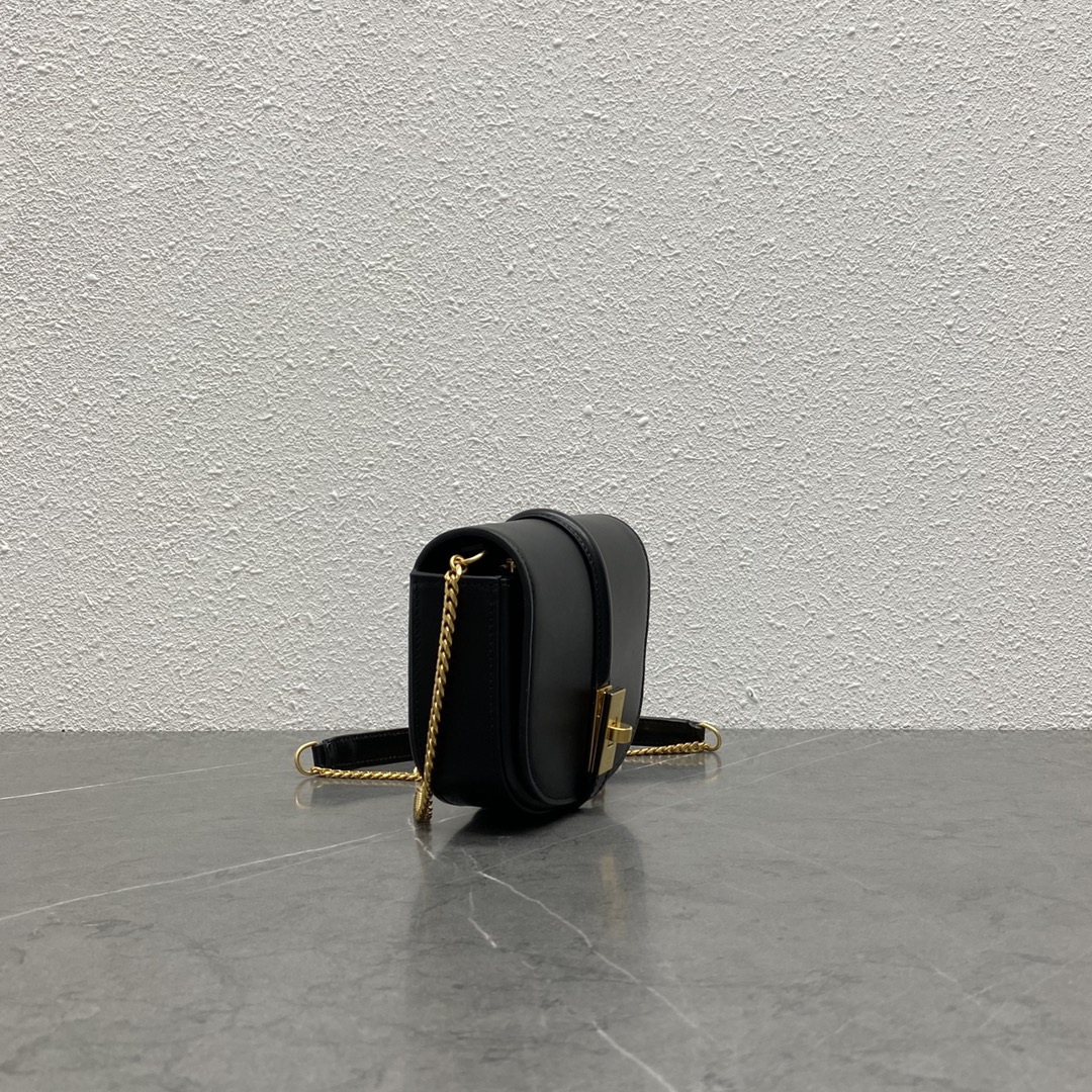 Celine Small 16 Wallet On Chain Black For Women 6in/14cm 10G453CQ7.38NO - Soul Replicas