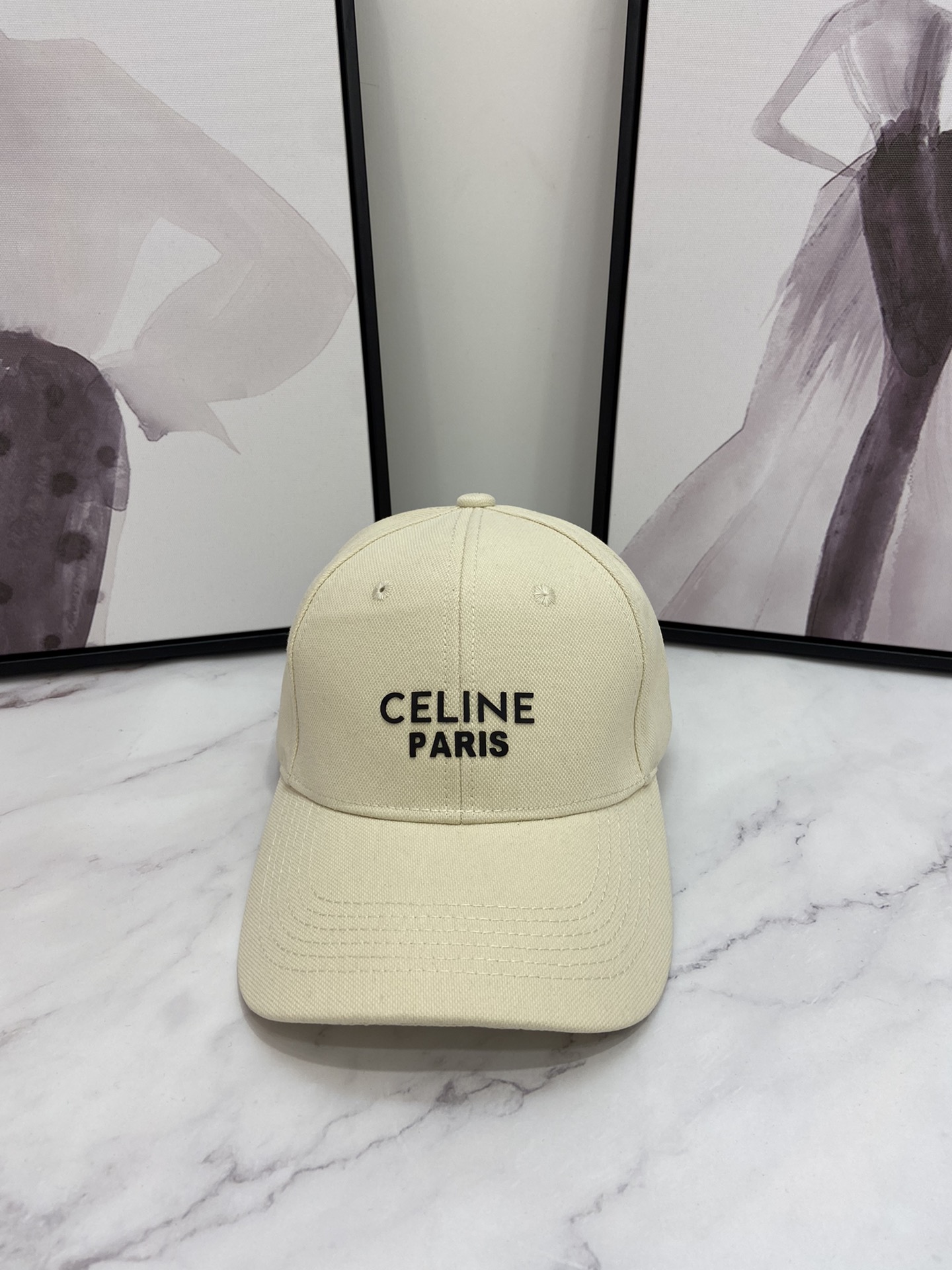 Celine Baseball Cap Cream Celine Cap - Soul Replicas
