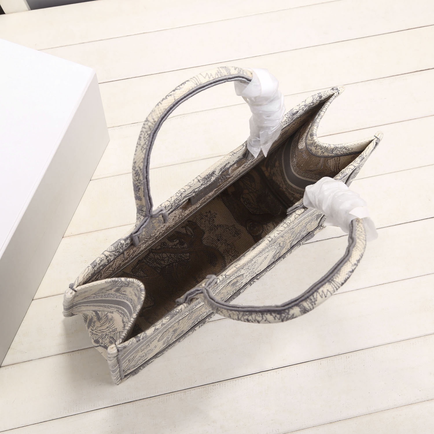 Christian Dior Medium Dior Book Tote Gray. For Women. Women's Handbags 14in/36cm CD M1296ZTDT_M932 - Soul Replicas