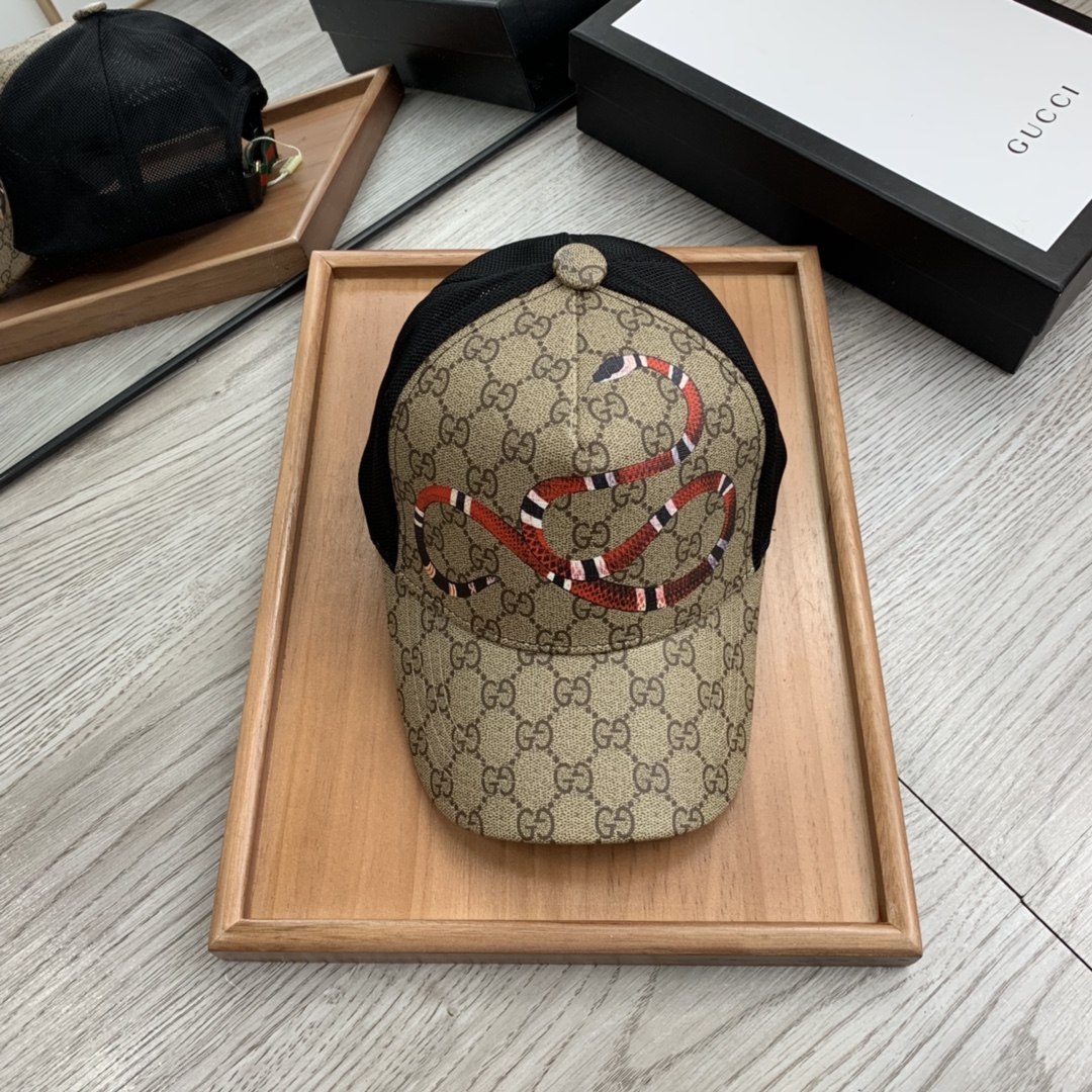 Gucci Canvas Baseball Cap Beige - Soul Replicas