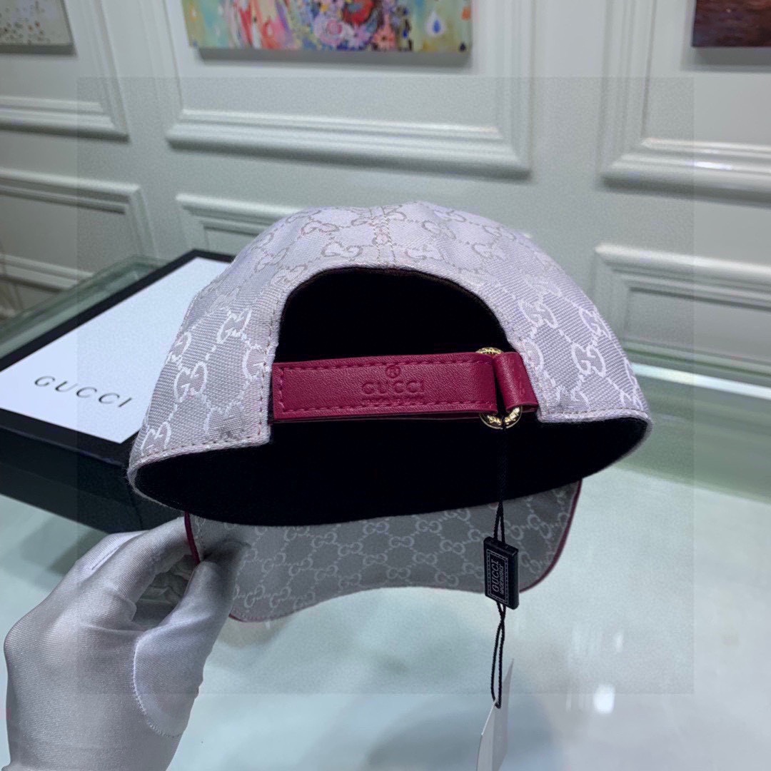 Original Gucci Canvas Baseball Hat With Web White Gucci Hat - Soul Replicas