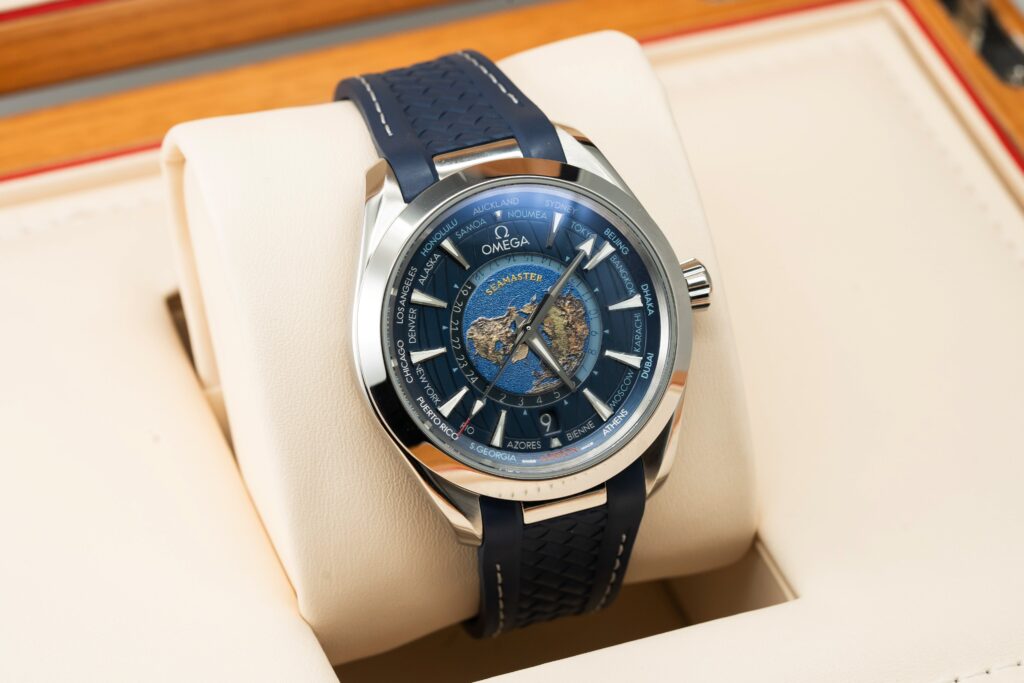 Omega Best Replica Watch Seamaster Aqua Terra Blue Dial Rubber Strap 43mm - Soul Replicas