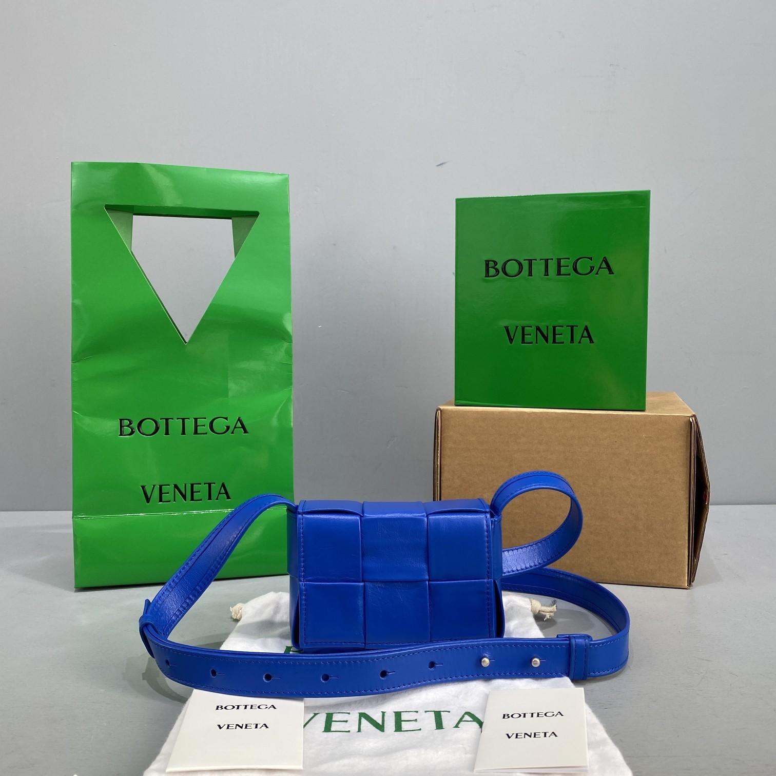 Bottega Veneta Candy Cassette Blue. For Women. Women-s Bags 4.7in/12cm - Soul Replicas