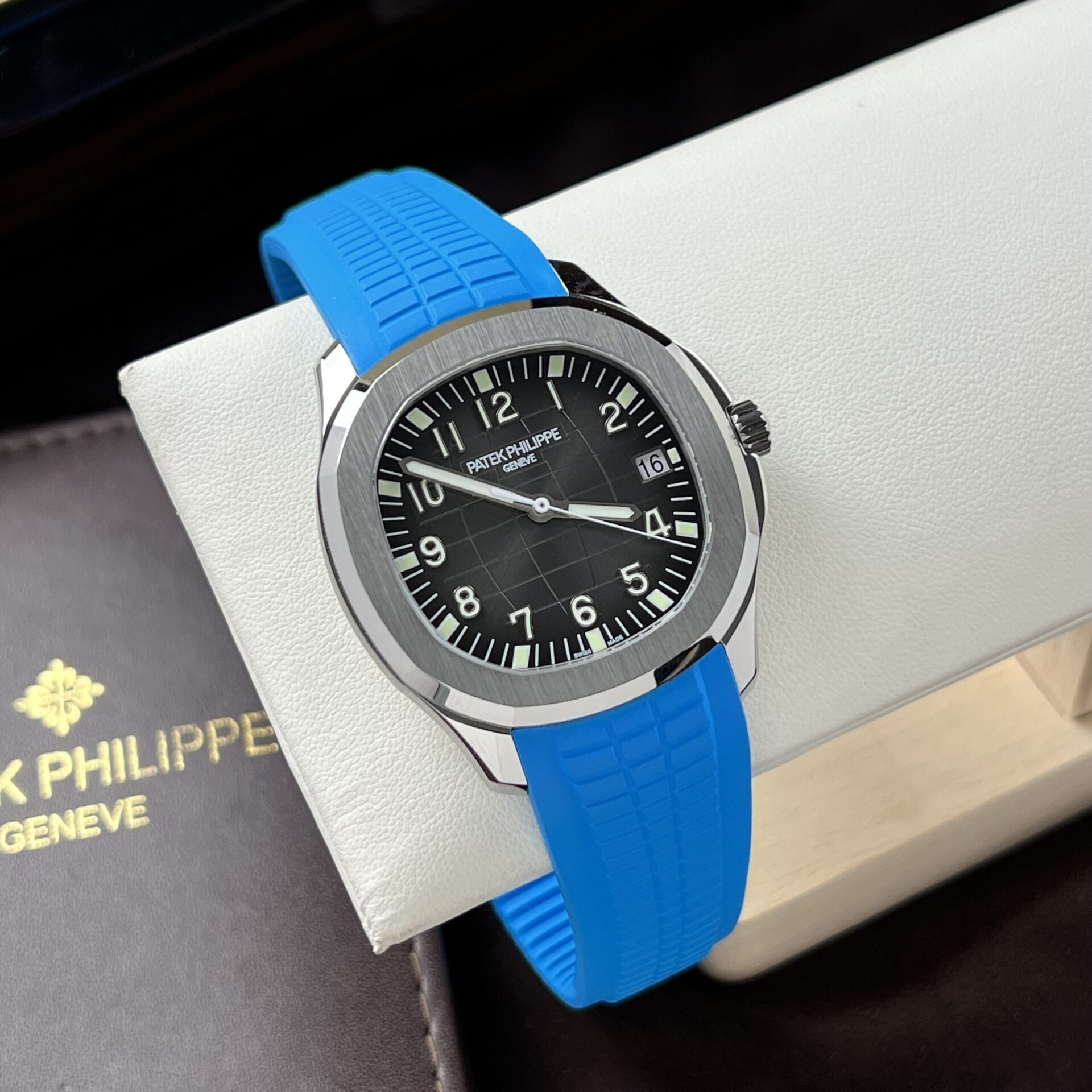 Patek Philippe Replica Watches 5167A Blue Rubber Strap 3K Factory 40mm - Soul Replicas