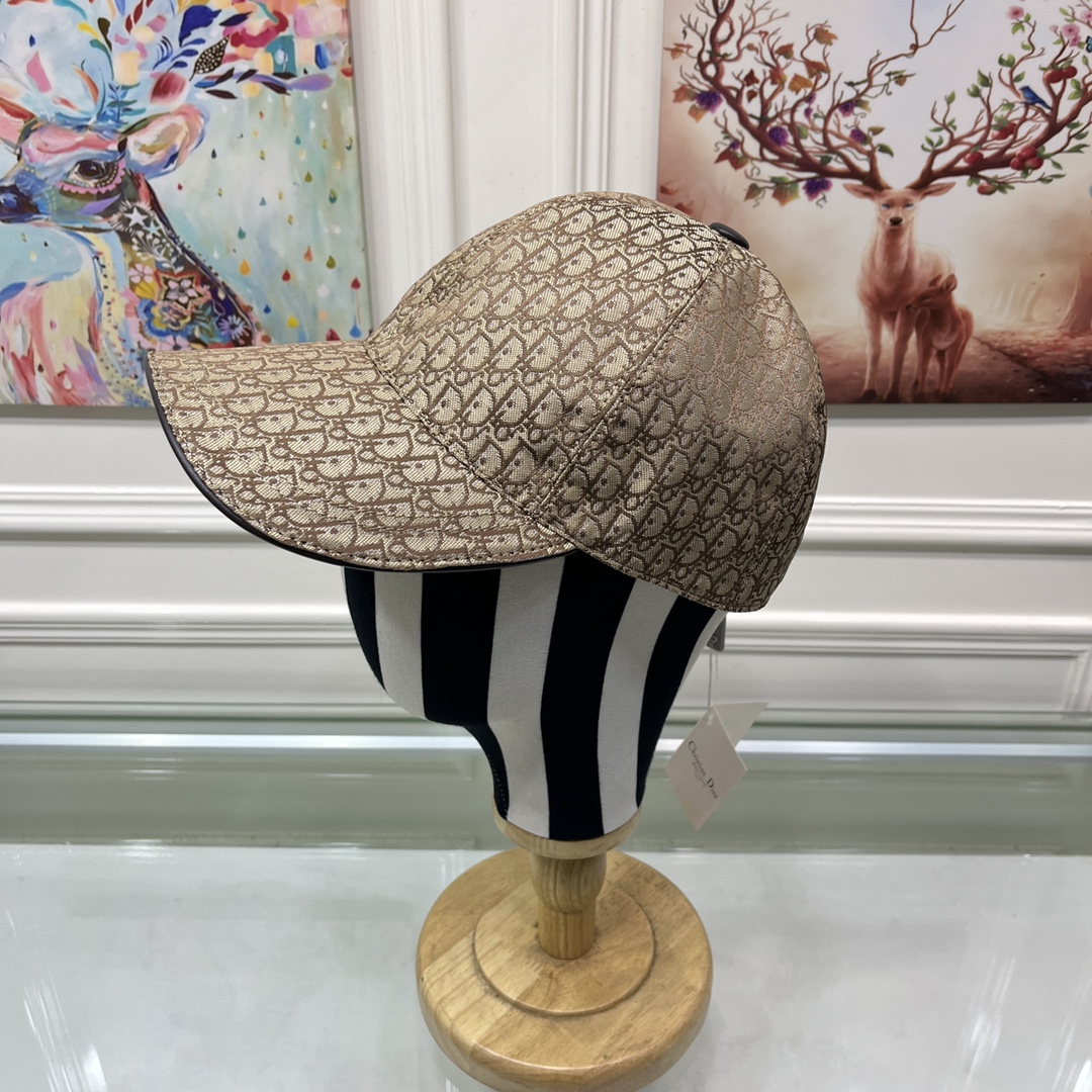 Christian Dior Jack Dior Baseball Cap In Brown - Soul Replicas