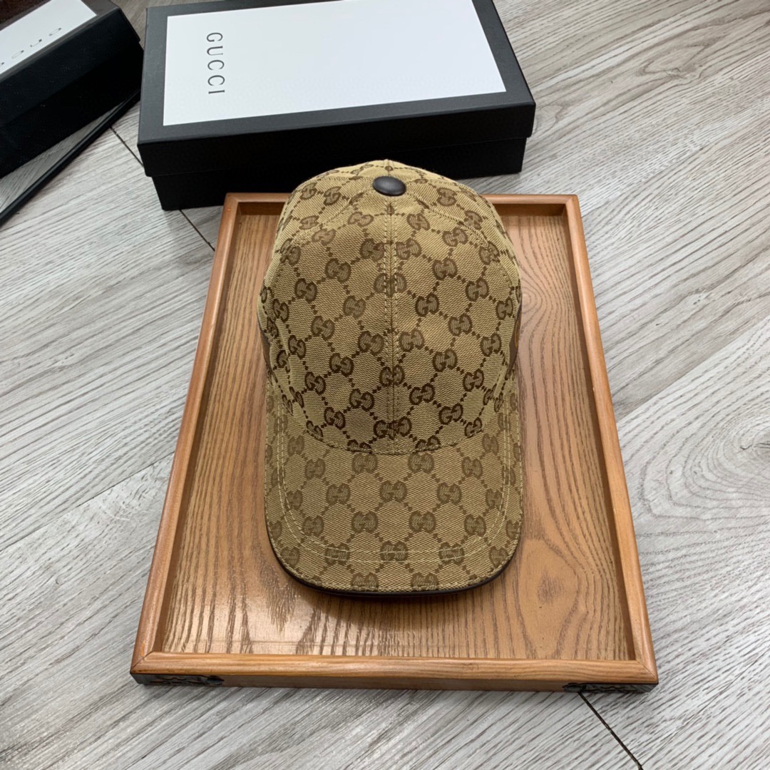 Gucci Canvas Baseball Cap Brown - Soul Replicas