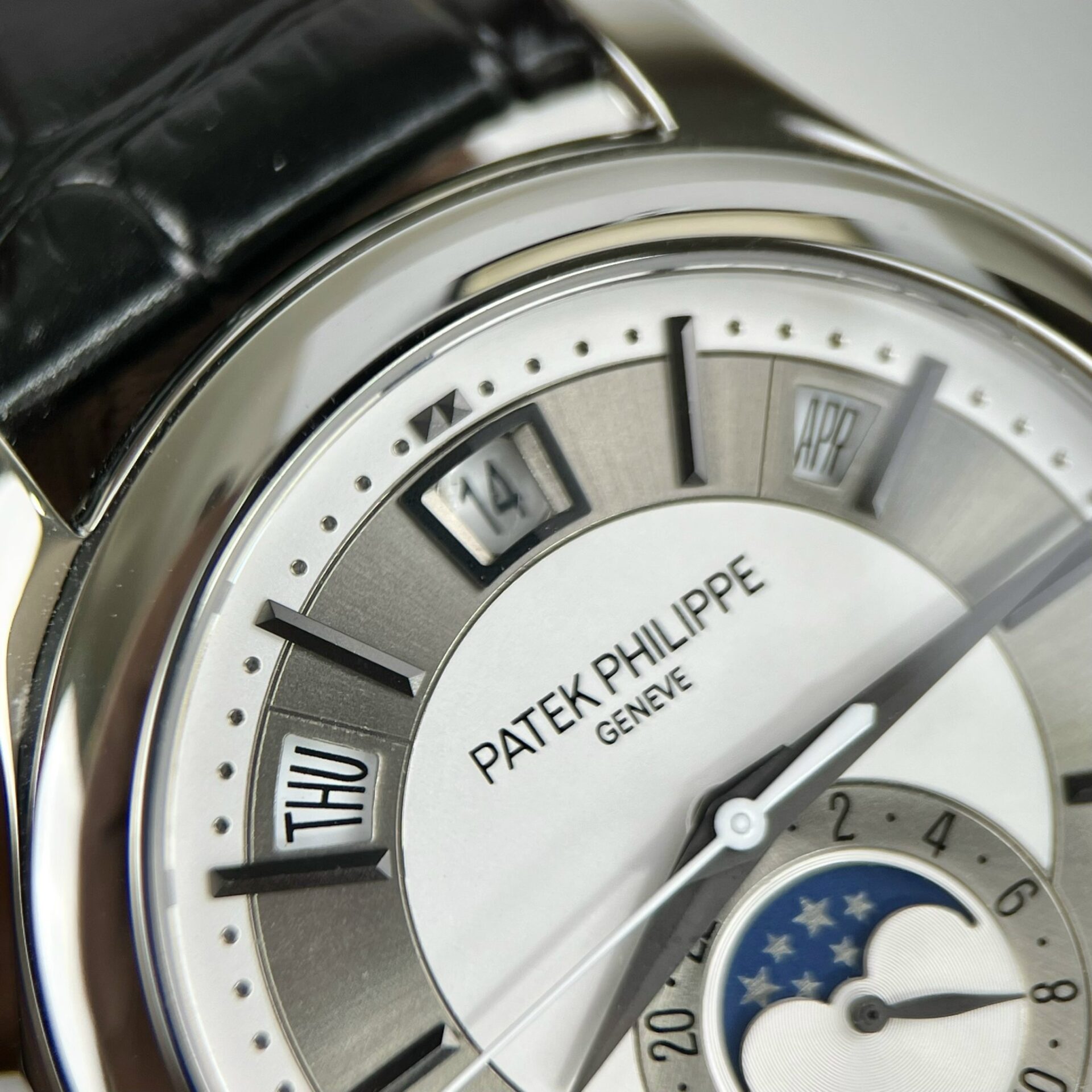 Patek Philippe Complications 5205G Replica Watch Leather Strap 40mm - Soul Replicas