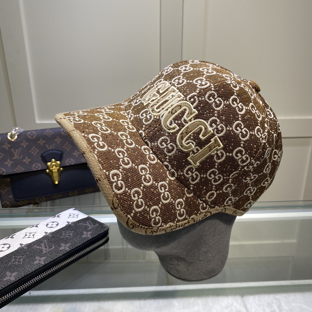 Gucci Canvas Baseball Cap Brown - Soul Replicas