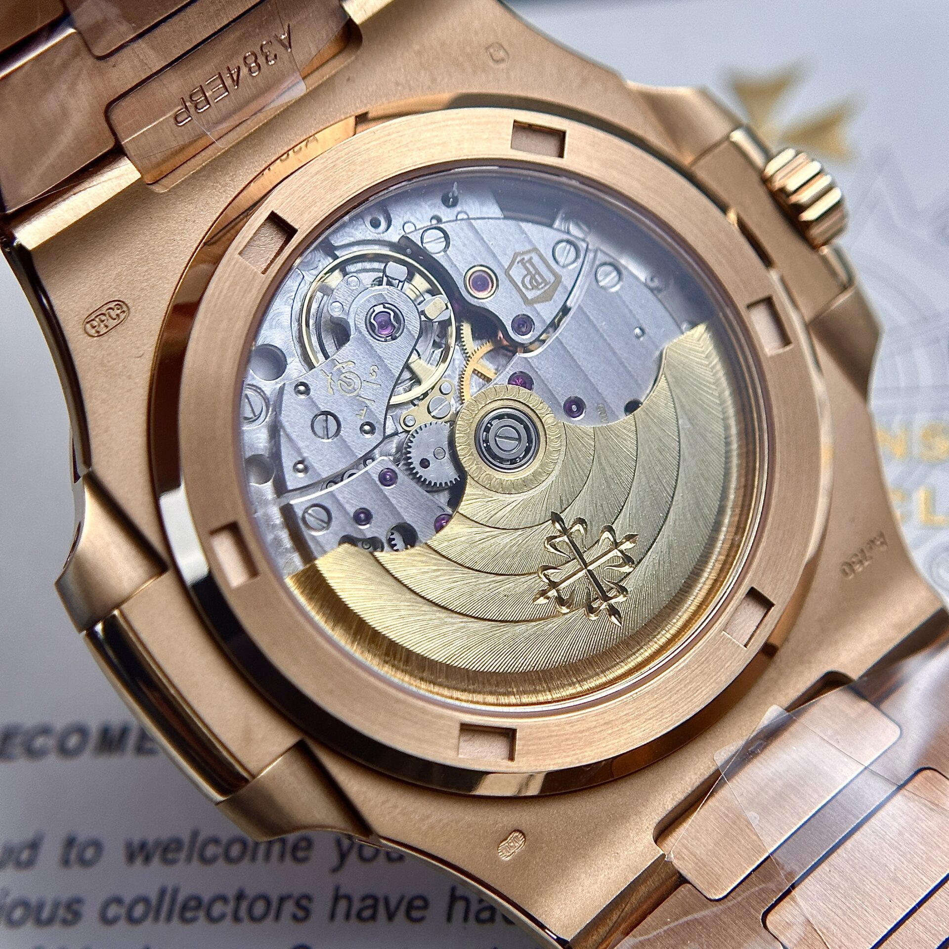Patek Philippe Nautilus 5711 Brown Dial Rose Gold Case 3K Factory 40mm - Soul Replicas