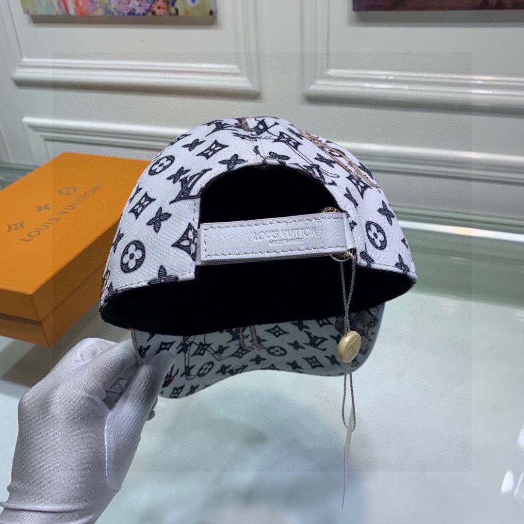 Louis Vuitton Be My Cap White LV Cap - Soul Replicas