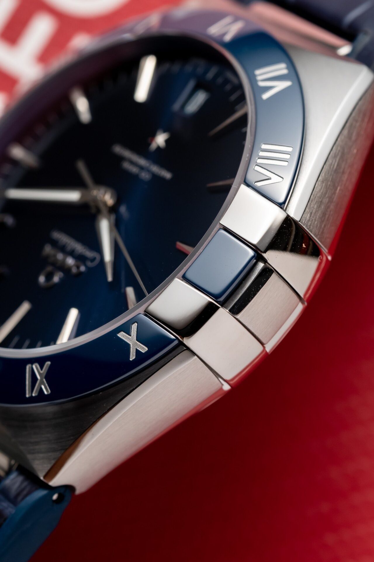 Omega Constellation Replica 11 Watch Blue Dial Leather Strap 41mm - Soul Replicas