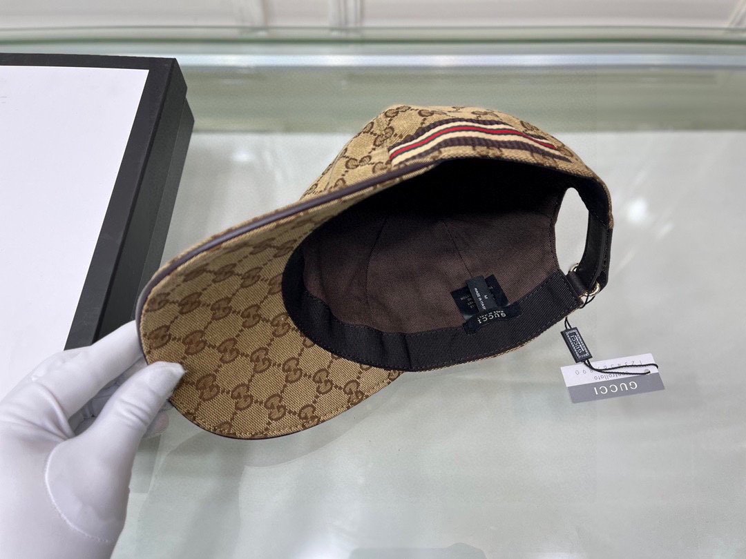 Gucci Canvas Baseball Cap Brown - Soul Replicas