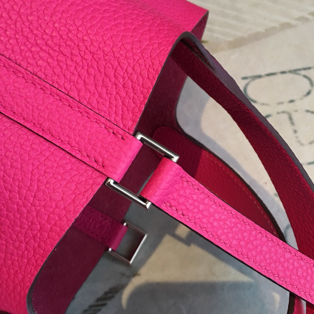Hermes Picotin Lock 18 Pink Clemence Palladium Hardware For Women 7.5in/19cm - Soul Replicas