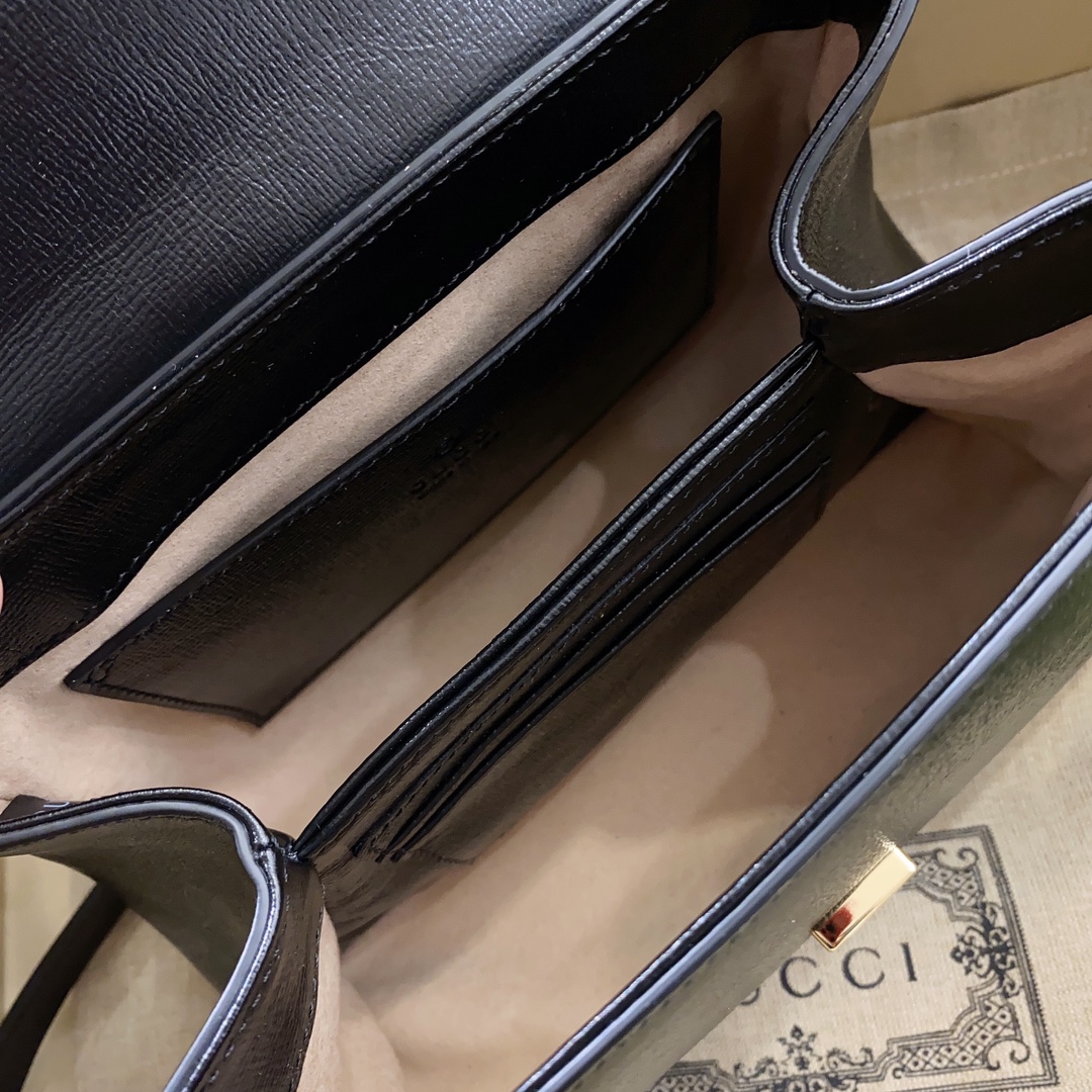 Gucci Horsebit 1955 Mini Bag Black For Women. Women-s Bags 8.7in/22cm Gucci 703848 AAA7G 1000 - Soul Replicas