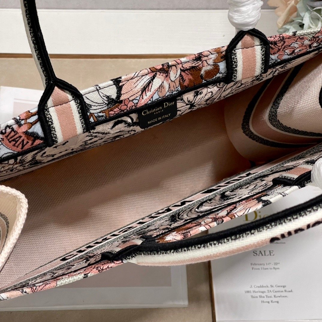 Christian Dior Large Dior Book Tote Multicolor. For Women. Women's Handbags 16.5in/42cm CD M1286ZFOR_M884 - Soul Replicas