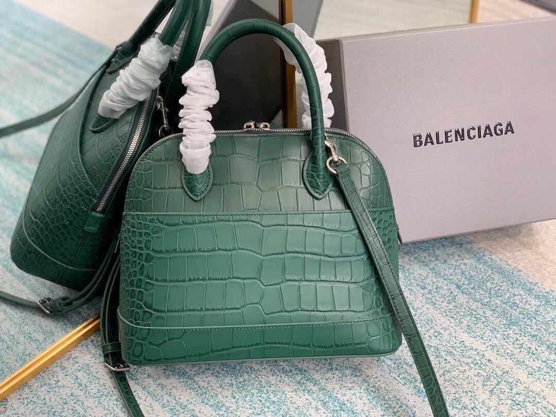 Balenciaga Ville XXS Handbag In Dark Green. For Women. Women-s Bags 8.6in/22cm - Soul Replicas