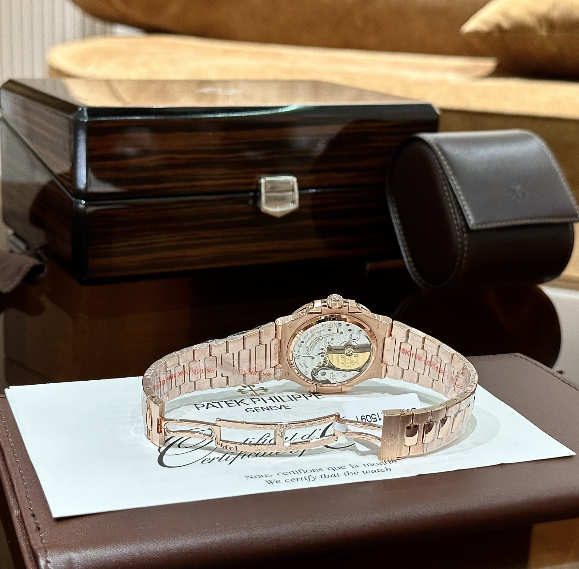 Patek Philippe Best Replica Watch Nautilus 5712R Gold Wrapped GR Factory 40mm - Soul Replicas