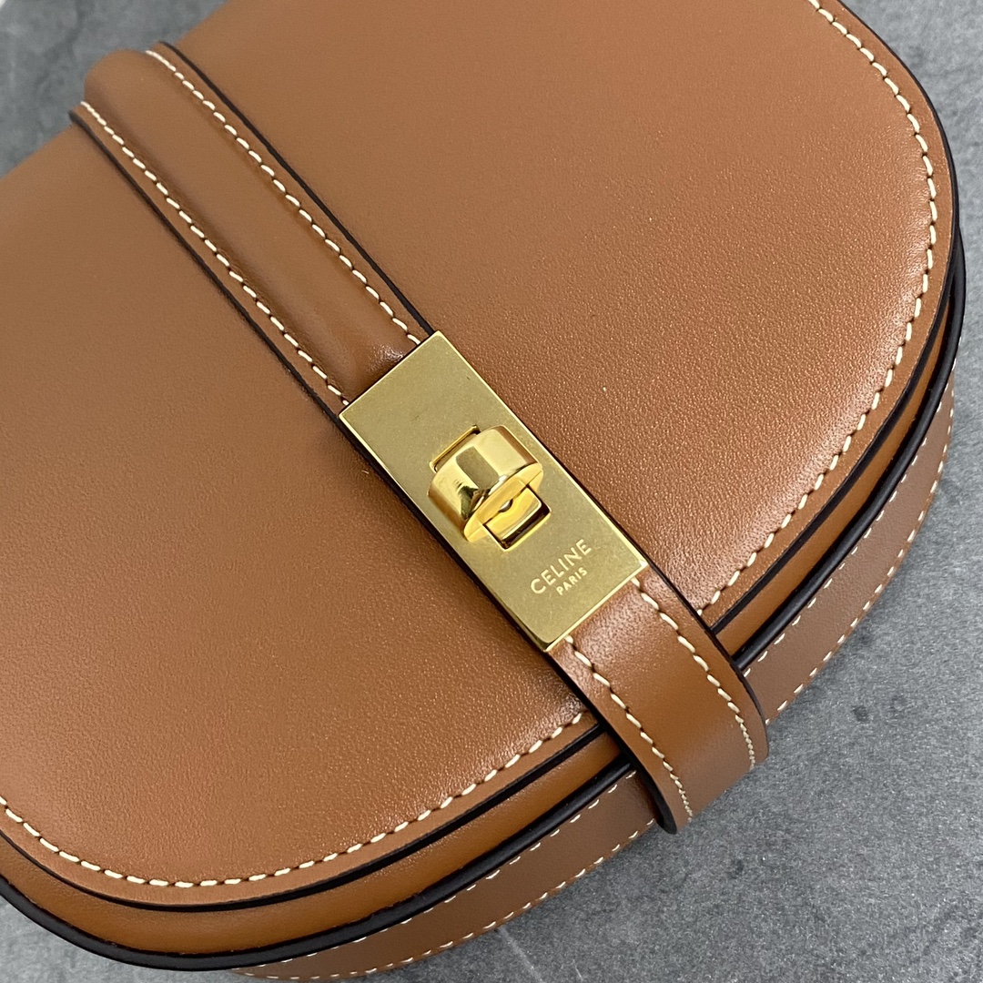 Celine Small 16 Wallet On Chain Tan For Women 6in/14cm 10G453CQ7.04LU - Soul Replicas