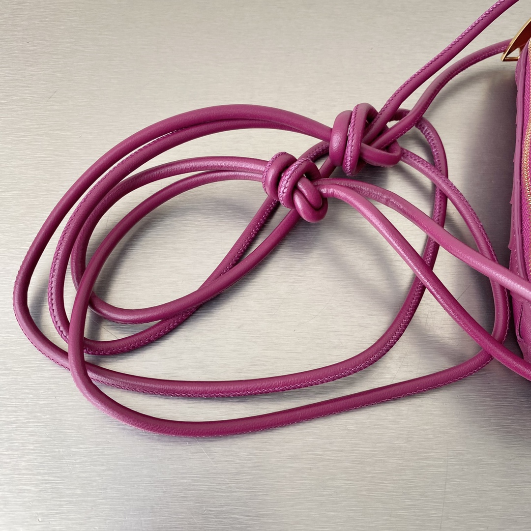 Bottega Veneta Mini Loop Camera Bag Pink. For Women. Women's Bags 6.7in/17cm - Soul Replicas