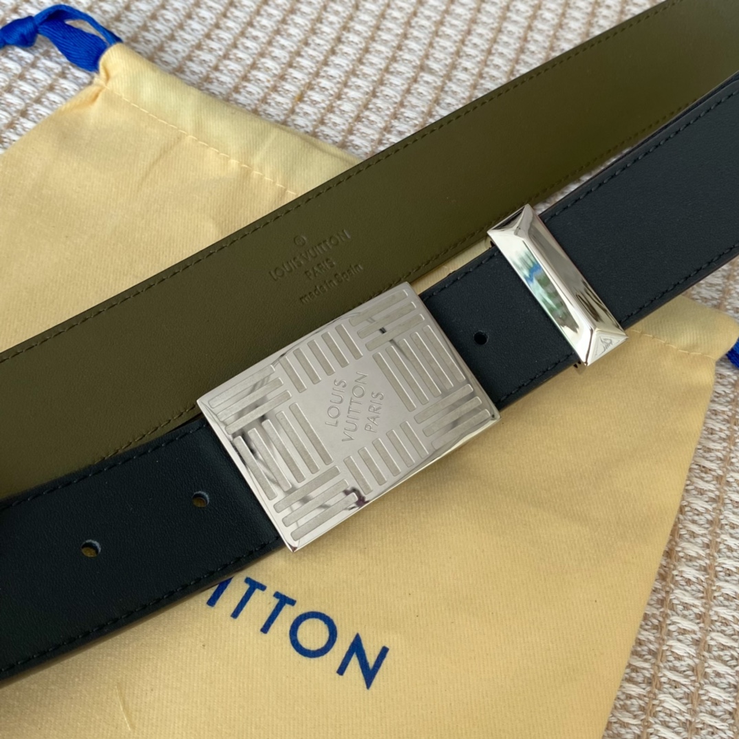 Louis Vuitton Metropole LV Belt Black LV Women Belt - Soul Replicas