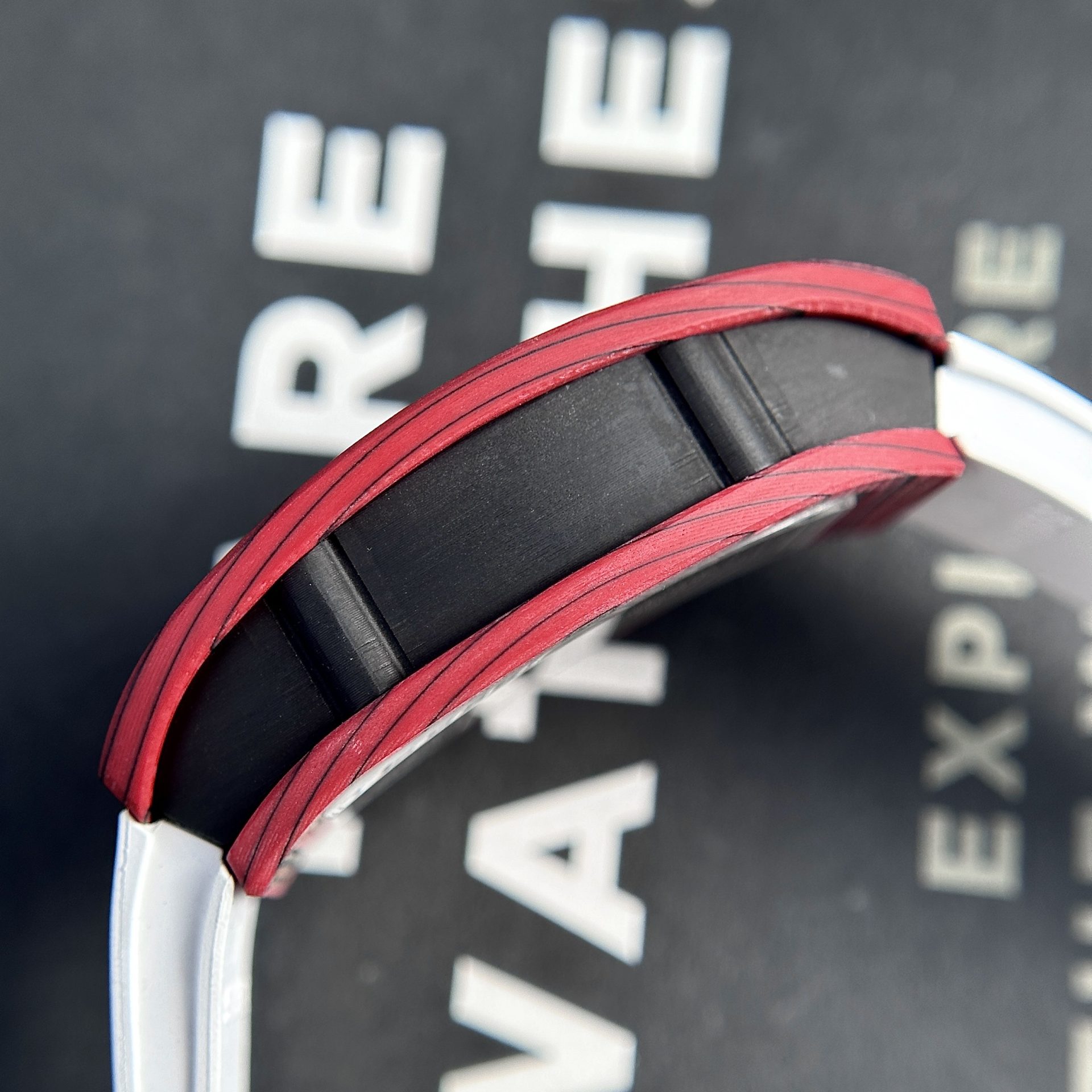 Richard Mille Best Replica Watch RM07-01 Red Carbon Rubber Strap 32x46mm - Soul Replicas