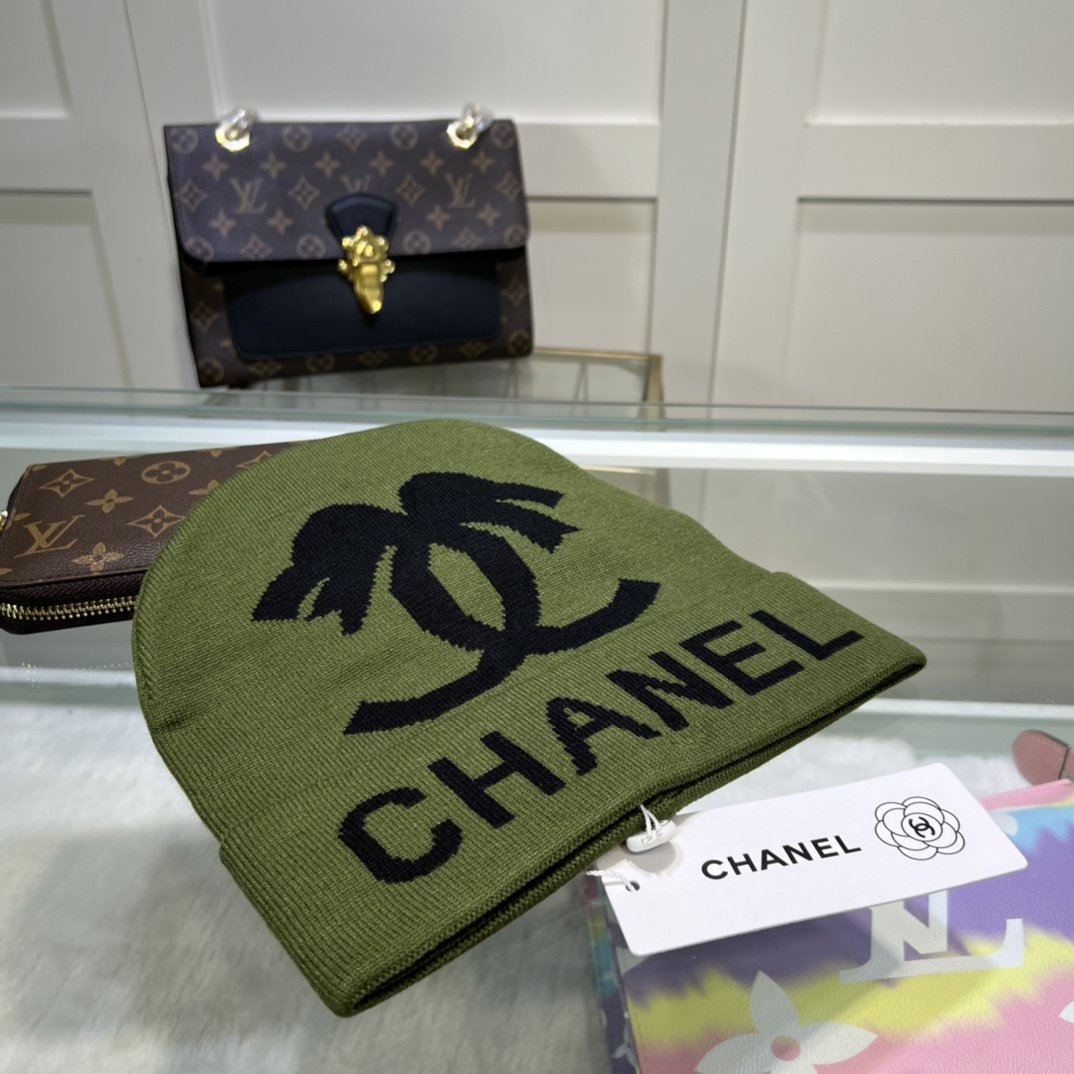 Chanel Beanie In Green - Soul Replicas