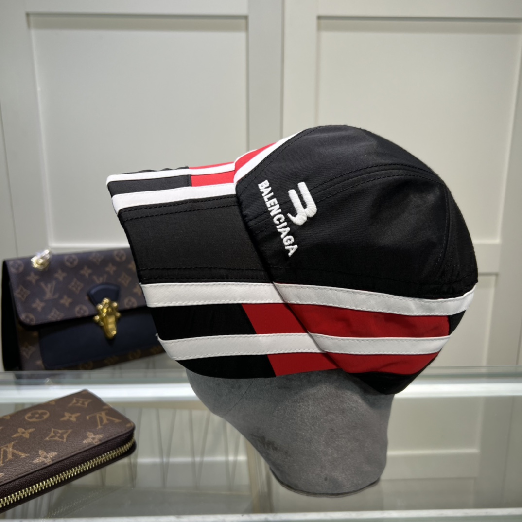 Balenciaga Logo Visor Cap Black Cap - Soul Replicas