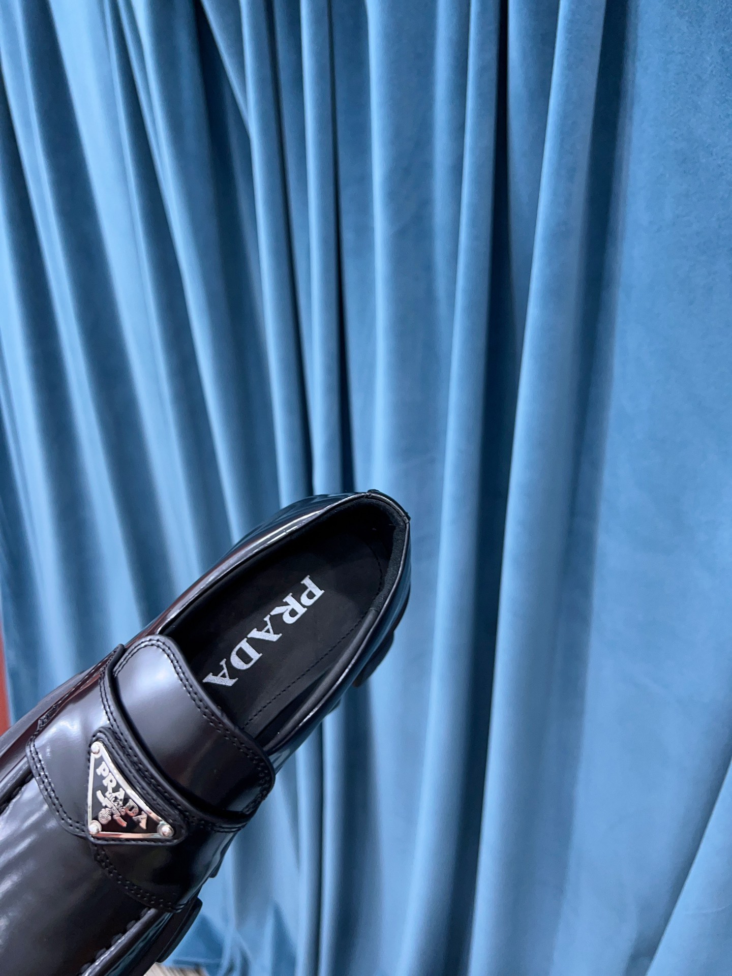 Prada Monolith Brushed Loafers Black For Women 2.4in/60mm Prada 2DE129_B4L_F0002  - Soul Replicas