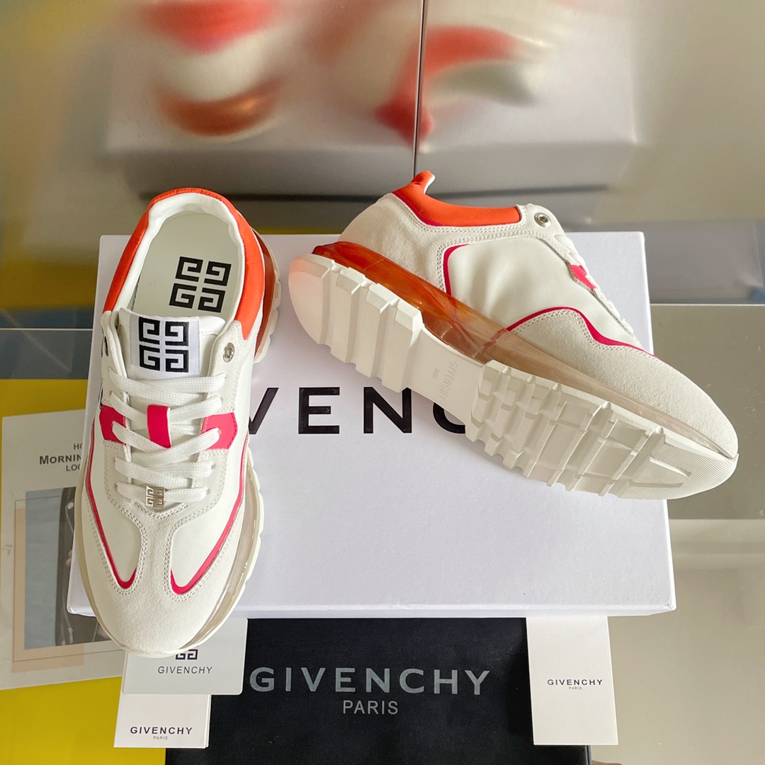 Givenchy Air Cushion Sneakers Red For Men GVC - Soul Replicas