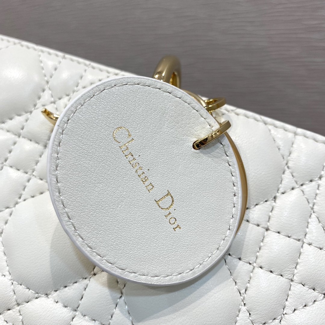 Christian Dior Lady D-Joy Bag. White. For Women Women-s Handbags. 26cm CD - Soul Replicas