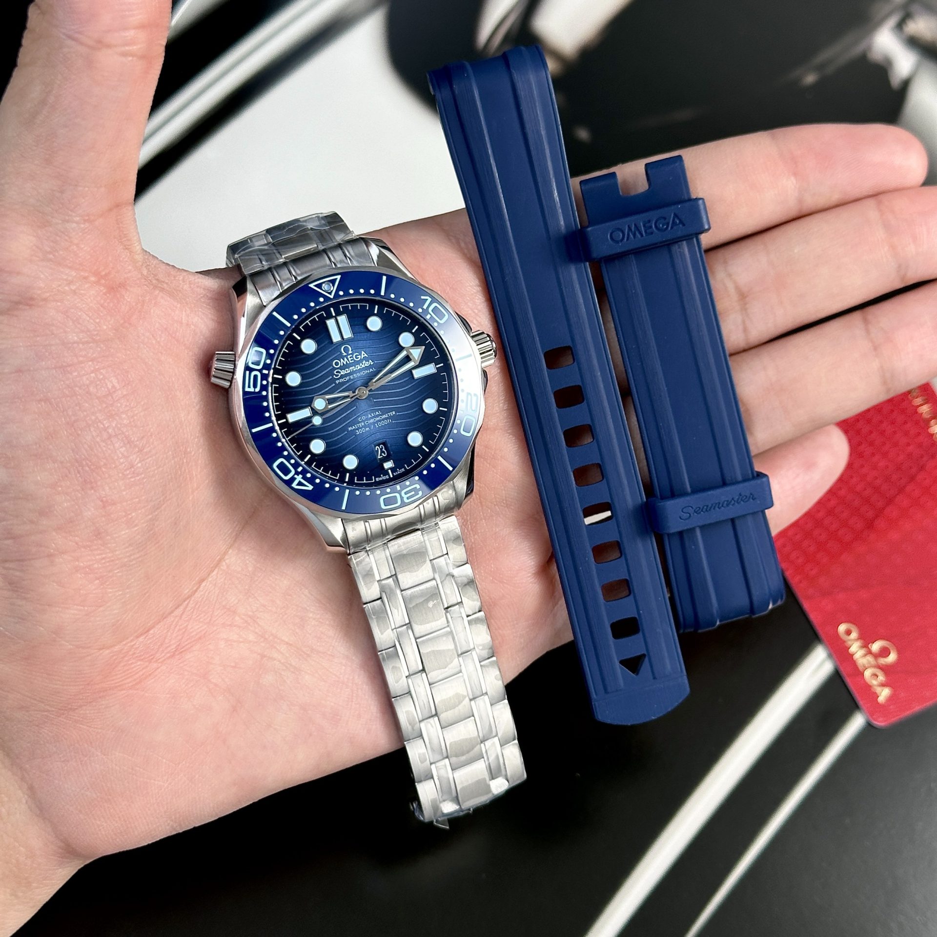 Omega Replica Watches Seamaster Summer Blue Dial VS Factory 42mm - Soul Replicas